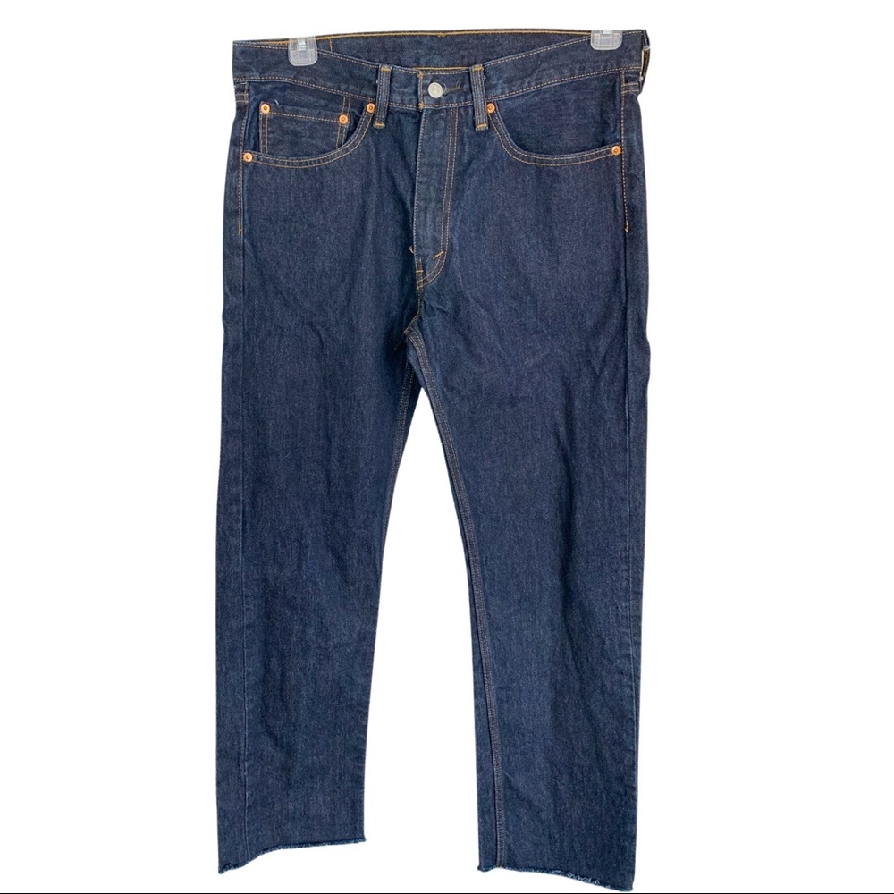 Levi Strauss 505 Dark Wash Jeans-  Men's 34x31 - Picture 2 of 7